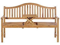 Деревянная садовая скамейка 150 см с раскладным столом HILO II
