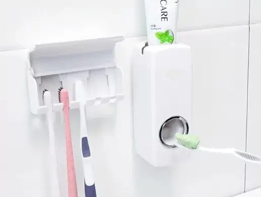 Дозатор зубної пасти SUN з тримачем для 5 зубних щіток