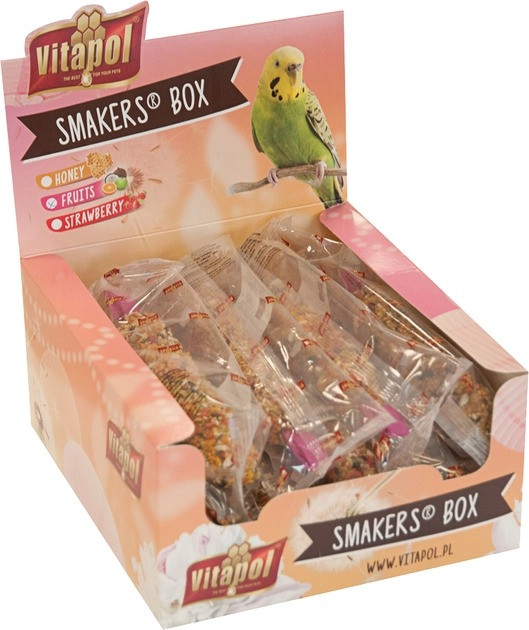 Колба Vitapol Smakers Box Ласощі для папуг з фруктами - 1 шт