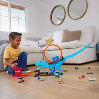 Ігровий набір "Полювання Ті-Рекса" Hot Wheels HKX42 ОРИГІНАЛ, фото 4