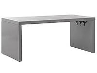 П-образный садовый стол из бетона 180 см серый TARANTO