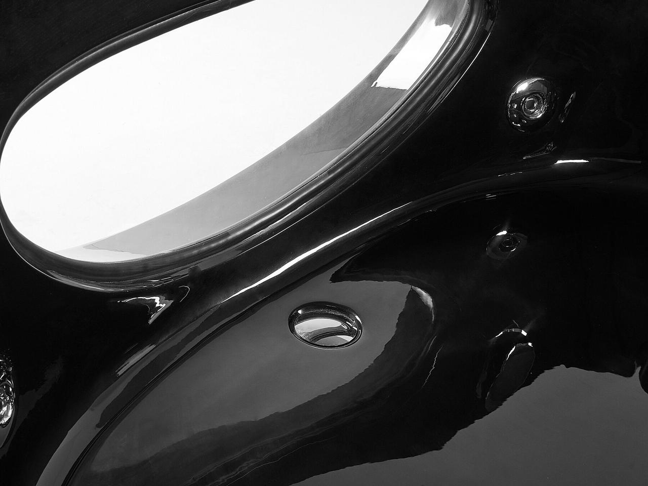 LED угловая ванна с гидромассажем 138 x 138 см черный TOCOA - фото 8 - id-p1789393313