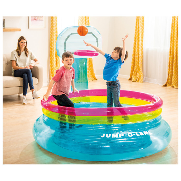 Дитячий басейн надувний для дому та дачі наливний ( Батут ) 48265 з ремкомплектом