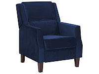 EGERSUND синее бархатное кресло с откидной спинкой