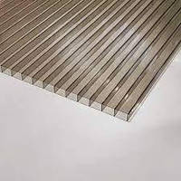 Полікарбонат стільниковий SUNLITE s=6 mm 2100х6000, бронза