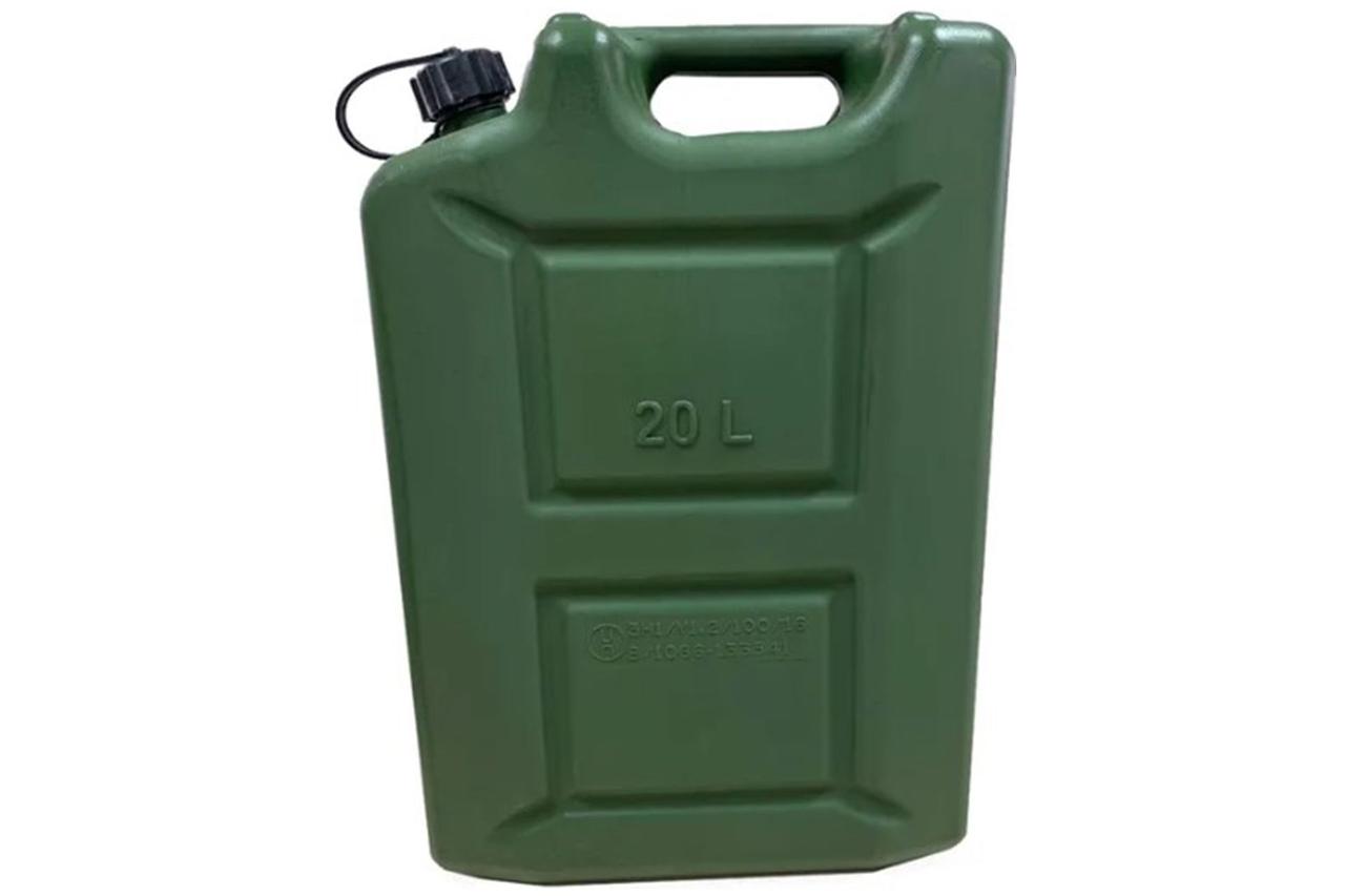 Каністра для бензину пластикова з лійкою 20 л., фото 1
