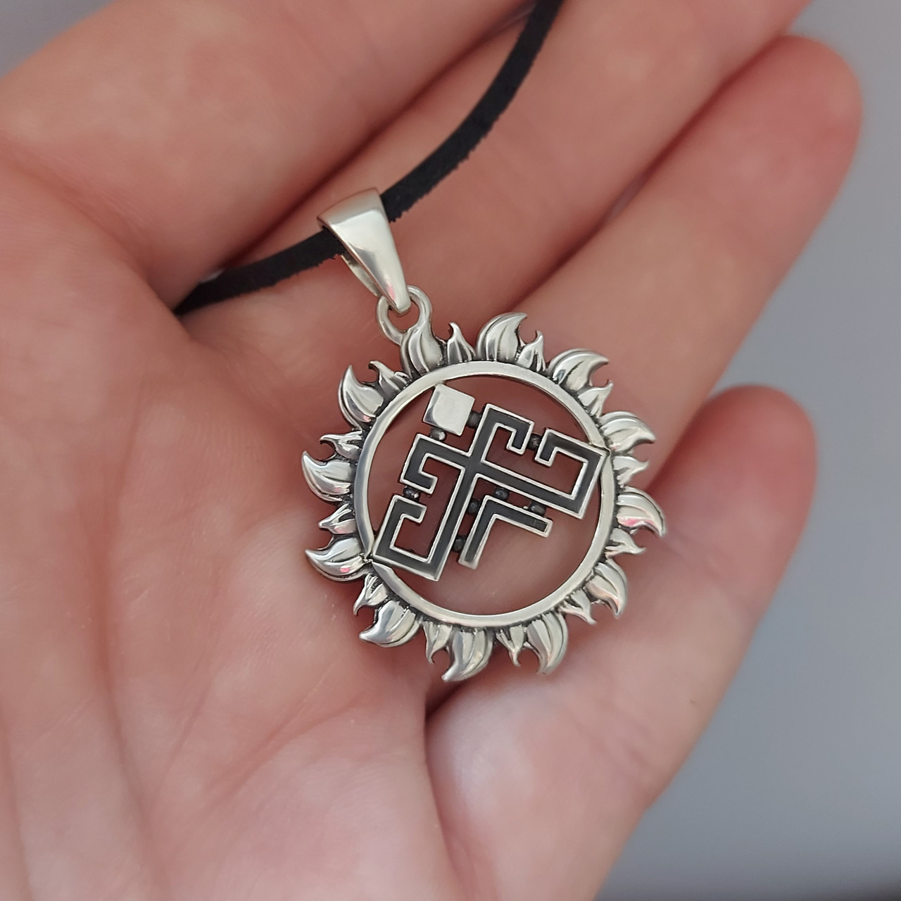 Рожаниця – знак Лади, Небесної Матері кулон, оберіг, срібло 925 проба.