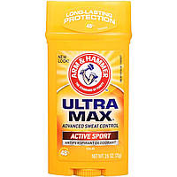 Твердый дезодорант Arm & Hammer Ultra Max Antiperspirant & Deodorant Active Sport 73г (033200197447)