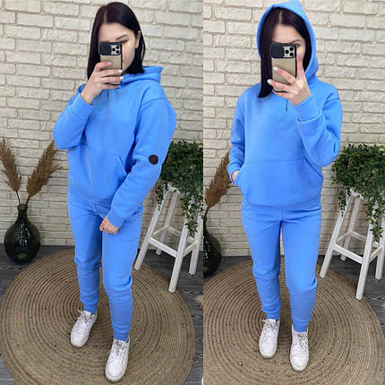 Чудовий жіночий костюм, тканина "Трикотаж на флісі" 46 розмір, фото 1