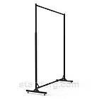 Стійка WERX-15-125, L 1500мм. розбірна, регульована, чорна. Торгівельна стійка вішало під тремпеля, рейл для магазину., фото 7