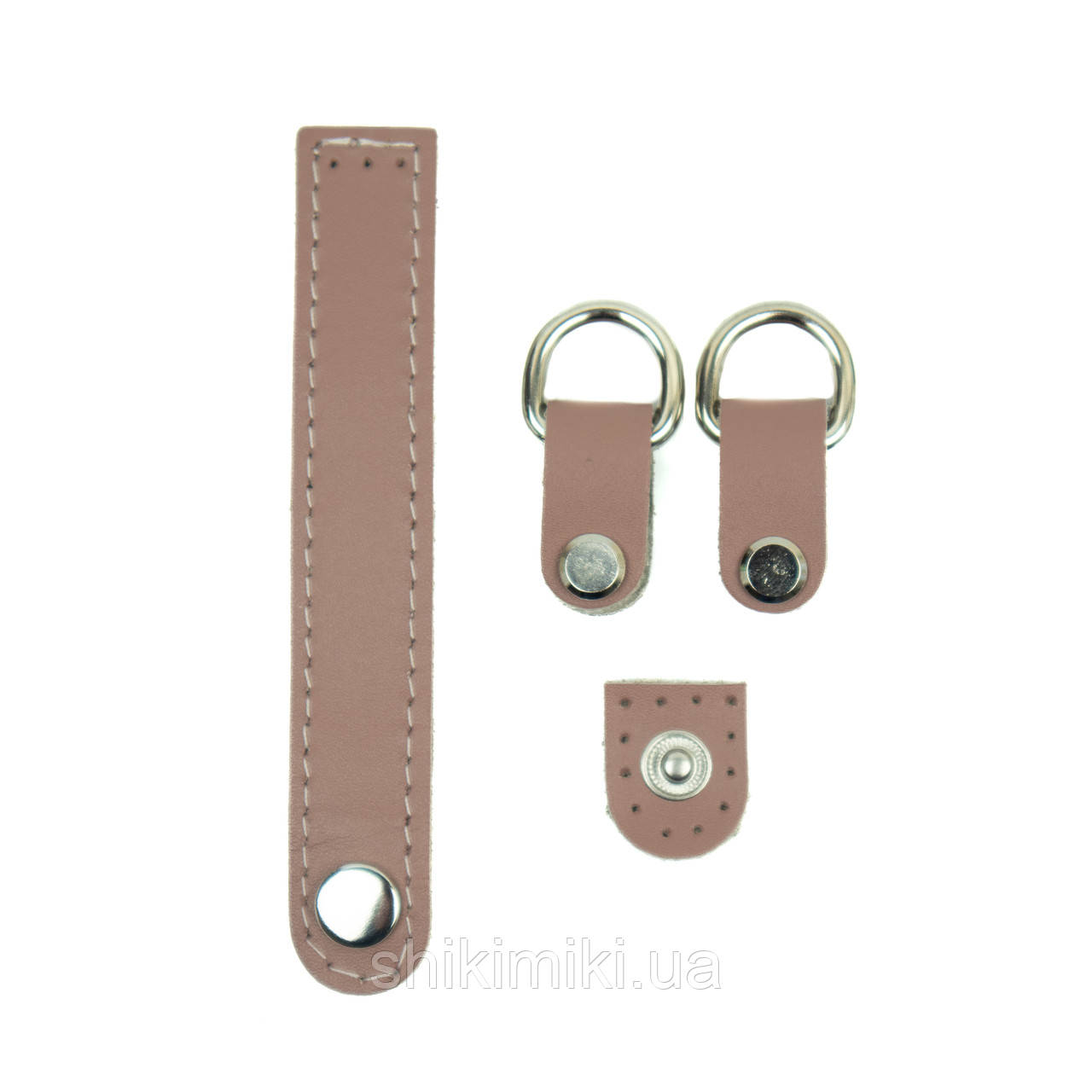 Комплект для сумки Мушля Duo зі шкіри, колір Кавовий, фото 1