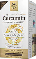 Куркумін Solgar, Full Spectrum Curcumin, 60 капсул, термін до 30/11/25 р.