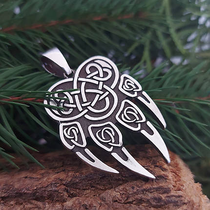 Печатка Велеса мала, Вовча лапа мала, Вовк, кулон, амулет, талісман, фото 1