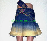 Джинсова спідниця для дівчинки, зріст 100 см, фото 3