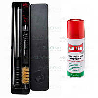 Комплект із набору для чищення зброї 12 калібру MEGAline + Ballistol 50 ml spray