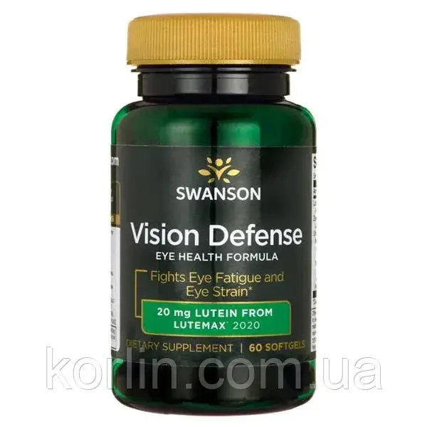 Swanson Vision Defense Для очей і Зірення 60 кап США Доставка з ЄС, фото 1