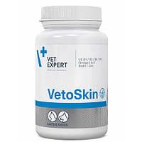 VetExpert (ВетЕксперт) VETOSKIN (ВЕТОСКІН) препарат при захворюваннях шкіри для собак та котів 60 капс.