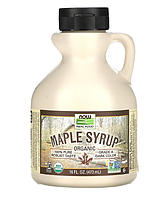 Кленовый сироп Maple Syrup Now Foods Organic grade А 473ml