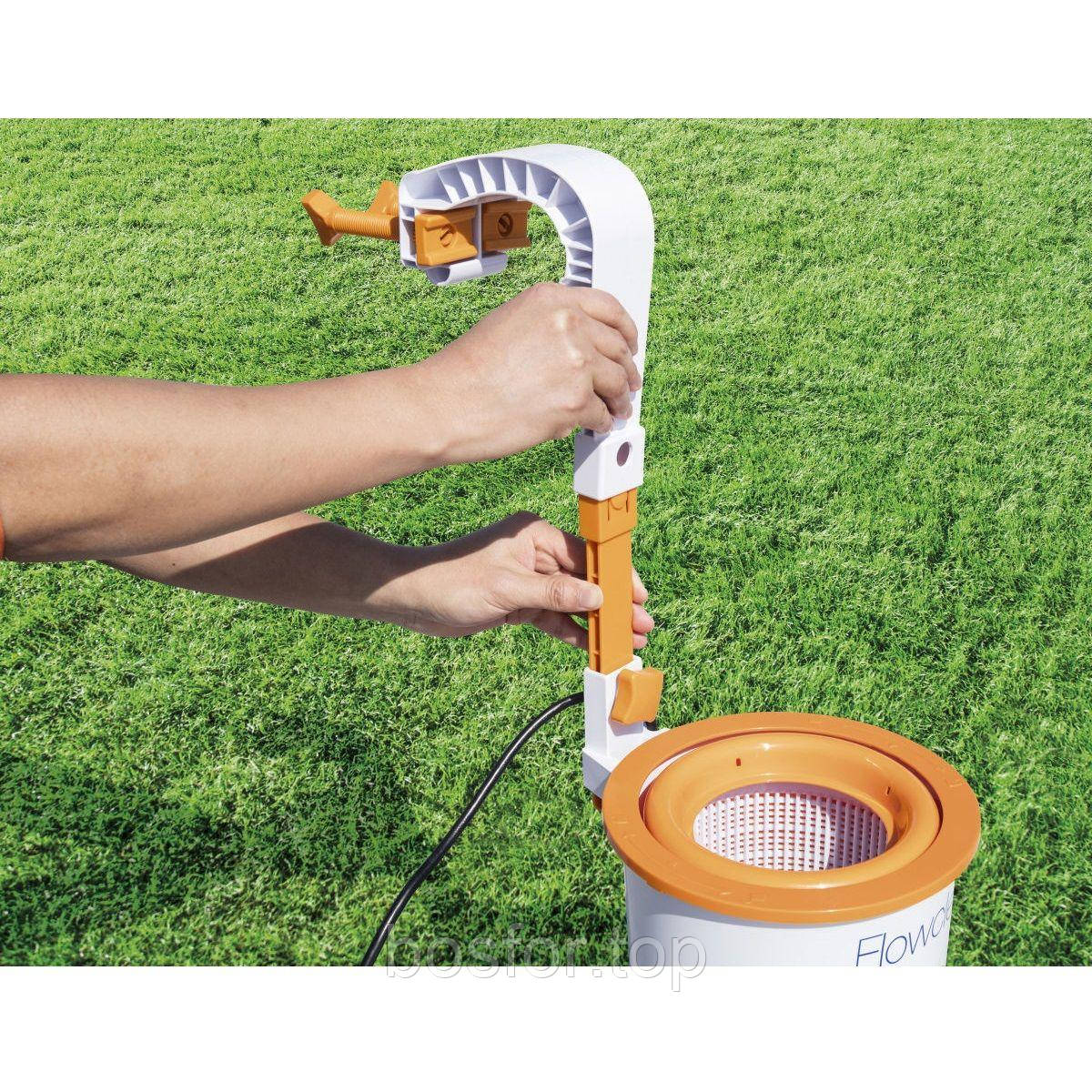 Підвісний фільтр-насос Bestway 58462 Flowclear Skimatic (2574 л/год) зі скімером для басейну бедів