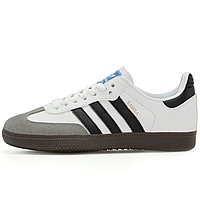 Кроссовки мужские Adidas Sambа white / кеды Адидас Самба белые 42