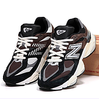 Кроссовки мужские New Balance 9060 black beige / Нью Баланс 9060 черные бежевые