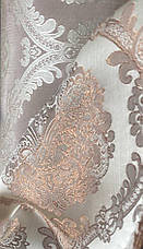 Стілець для вітальні дерев'яний Діамант К16 Olberg, колір бежевий  RAL 1015 + патина золото тканина  Перо, фото 2