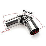 Коліно (кут) для вихлопної труби гофра 24-26 mm генератор, авто, мото, вебасто, фото 2