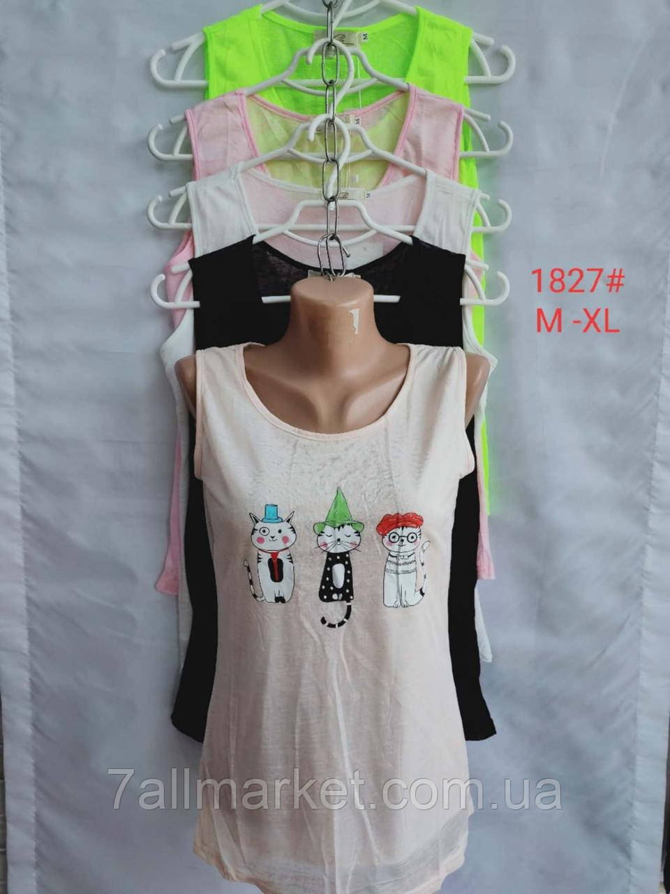 Майка жіноча стильна, р-ри M-L-XL (МІКС ЦВ) "CANDY" купити недорого від прямого постачальника