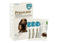 Протипаразитарні краплі на холку KRKA Prinocate для собак 4-10 кг (3 піпетки*1 мл 100 мг/25 мг)