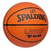 Баскетбольный мяч Spalding TF-50 LayUp резиновый для улицы, размер 5, 7 (84332Z)