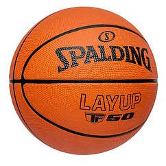 Баскетбольний м'яч Spalding TF-50 LayUp гумовий для вулиці, розмір 5, 7 (84332Z)