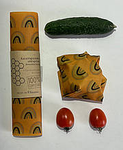 2 шт багаторазова воскова упаковка для продуктів, серветка обгортка вощанка, екоупаковка, вощені серветки