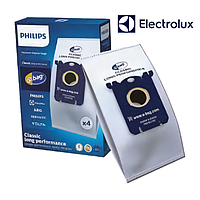 Одноразовые мешки 4шт пылесборник S-BAG для пылесоса Philips FC9170 FC9176 FC8589 FC8728 Electrolux