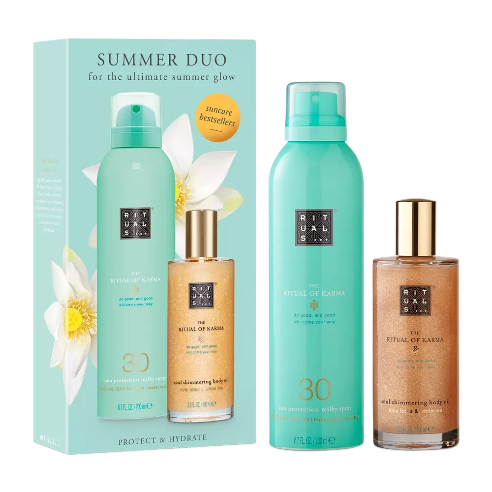 Подарунковий набір Rituals Summer Duo for the ultimate summer glow молочний спрей та олія