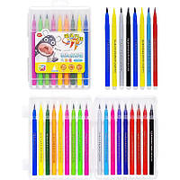 Фломастери 18кол. Брашеві TH905-18 у пласт.боксі