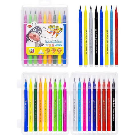 Фломастери 18кол. Брашеві TH905-18 у пласт.боксі, фото 1