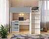 Ліжко-горище «BED-Room 3» + письмовий стіл корпус білий ТМ Viorina-Deko, фото 8