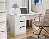 Ліжко-горище «BED-Room 3» + письмовий стіл корпус білий ТМ Viorina-Deko, фото 7