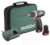 Аккумуляторный шуруповерт Metabo PowerMaxx BS Basic 2х2,0 Ач в сумке (600079550)(12)