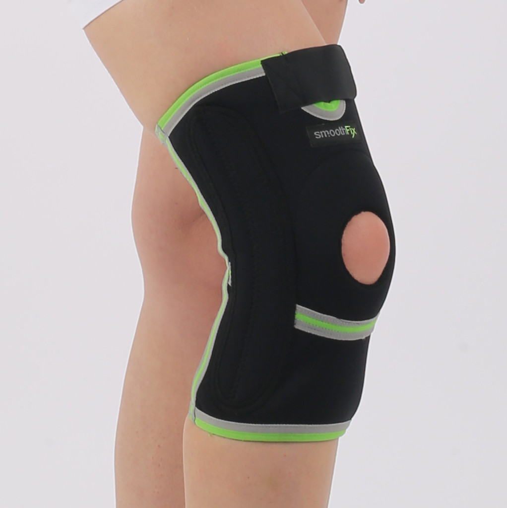 Бандаж на неопреновий коліно з ребрами жорсткості SMT2102, наколінник з відкритою чашкою (короткий) Розмір S