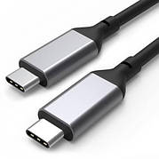Телефонний кабель AN-10-2M-тип-C-чорний 100 Вт USB-C/USB-C Кабель 2M