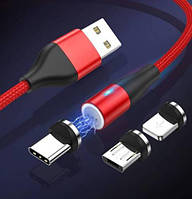 Телефонный кабель AM60 3in1 2m 5A магнитный кабель для быстрой зарядки и передачи данных 3 совета