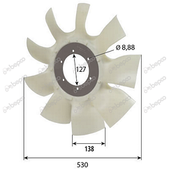 Вентилятор двигуна Deutz BF 6M 2013C