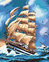 Идейка Картина за номерами Морской пейзаж Во время грозы (40x50см) КНО2712 к