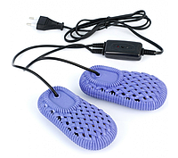 Сушилка ДОМОВЁНОК «С ОЗОНОМ» для обуви электрическая, ЕС 12/220 цвет-синий.