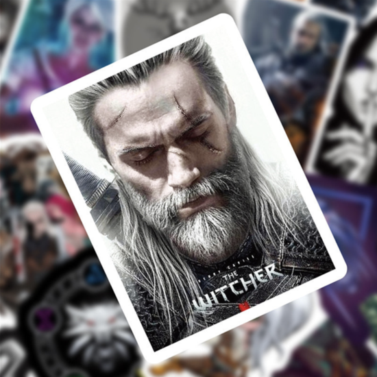 Наклейки стікери Відьмак The Witcher EZEI водостійкі 50 шт., фото 1