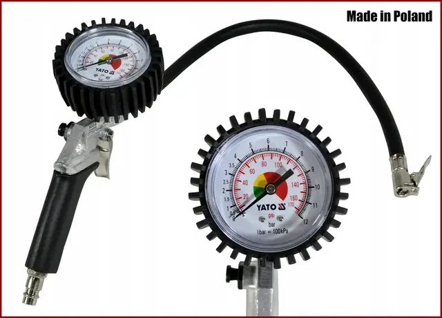 Пістолет для накачування шин із манометром YATO YT-2370, 0.8 MPa, фото 1