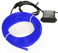 Підсвітка в салон автомобіля EL Wire Blue 2M Set Ambient Light El дротовий оптичний волокно з