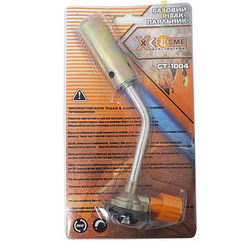 Газовий різак X-TREME GT-XT7002D, універсальний, паяльник, потужність 3500 Вт, для побутових і туристичних задач, цанговий балон