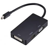 Кабель HDMI HVD-20см Mini Displayport (Thunderbolt) Адаптер для HDMI DVI VGA